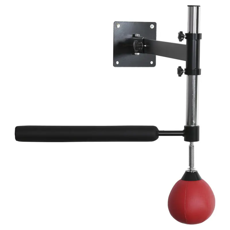 Bola De Velocidad De Pared Ajustable HOMCOM 79x72x20 Cm Negro Y Rojo