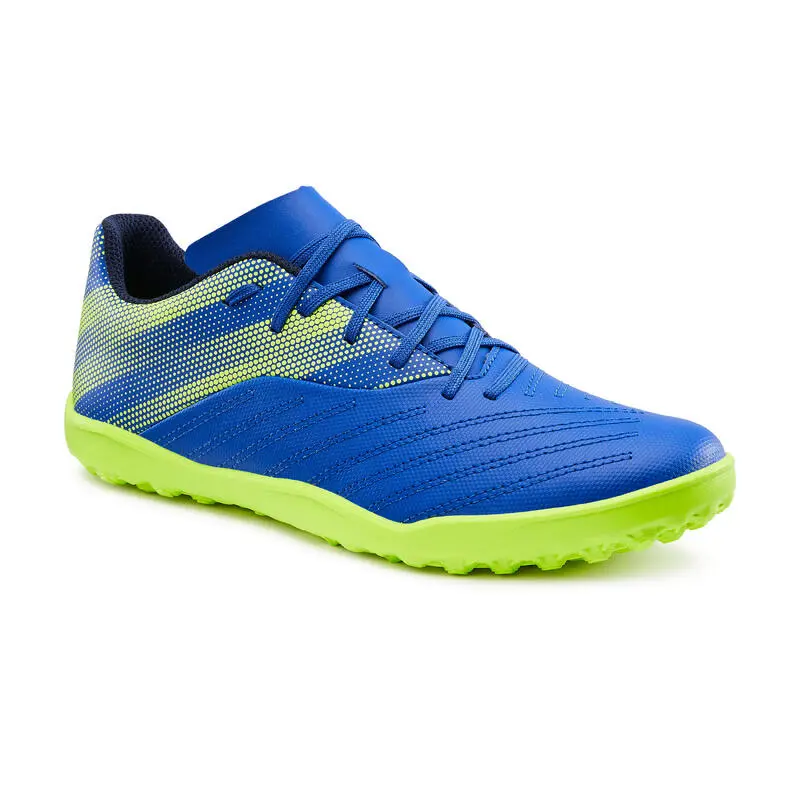 Botas De Fútbol Niños Kipsta Agility 140 HG Rojo Azul - Imagen 6