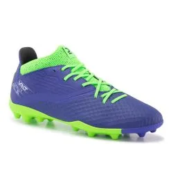 Kipsta Botas De Fútbol Niños Para Terreno Seco VIRALTO III MG Azul Y Verde Fluo