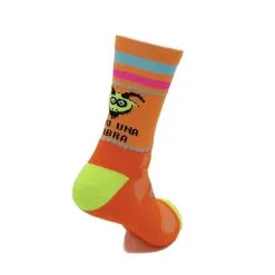 CALCETINES DE RUNNING #COMOUNACABRA Unisex - KAMUABU Color NARANJA 2 Hilos