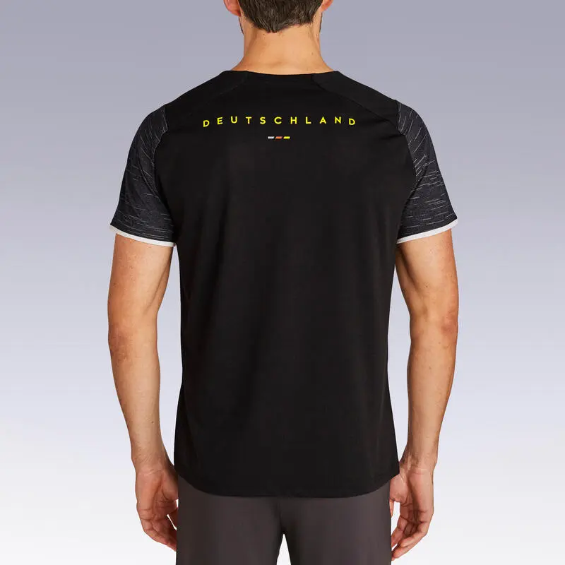 Camiseta De Fútbol Alemania Adulto Kipsta F100 2022 Negra - Imagen 5