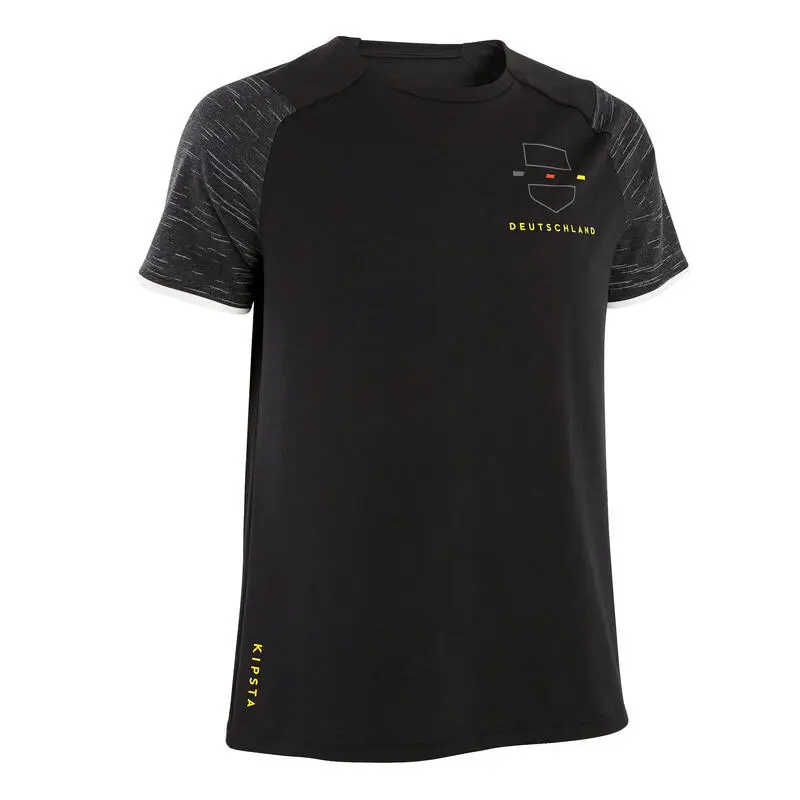 Camiseta De Fútbol Alemania Adulto Kipsta F100 2022 Negra