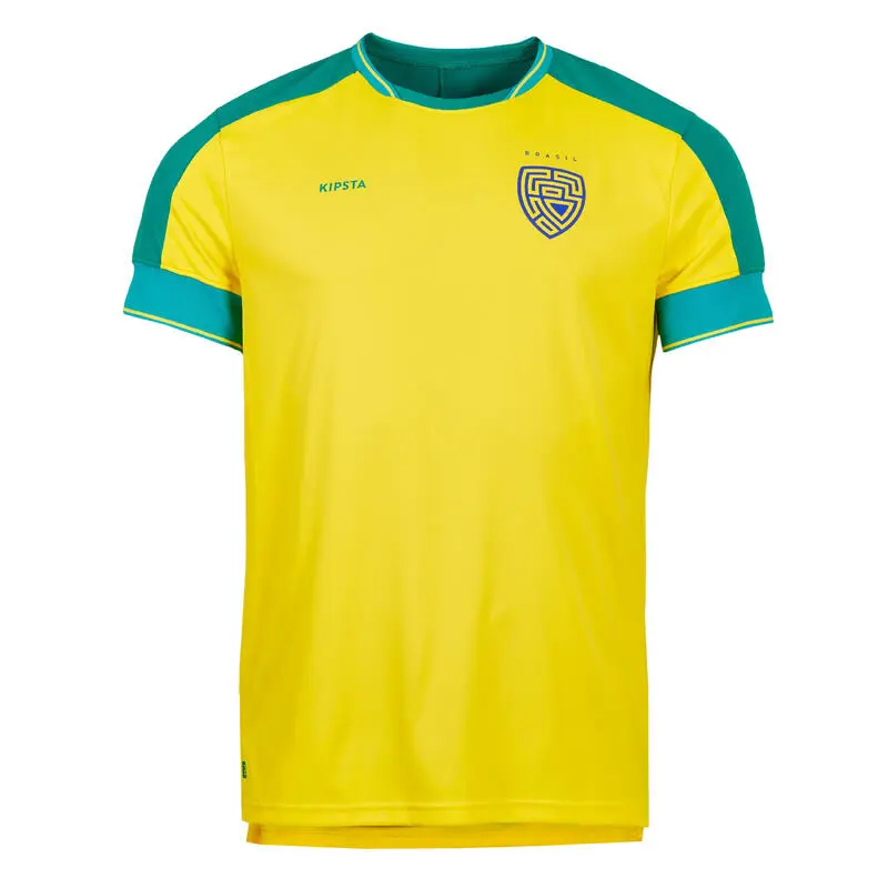 Camiseta De Fútbol Brasil Adulto Kipsta F500 2022 - Imagen 5
