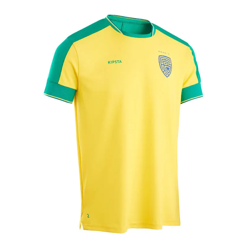 Camiseta De Fútbol Brasil Adulto Kipsta F500 2022