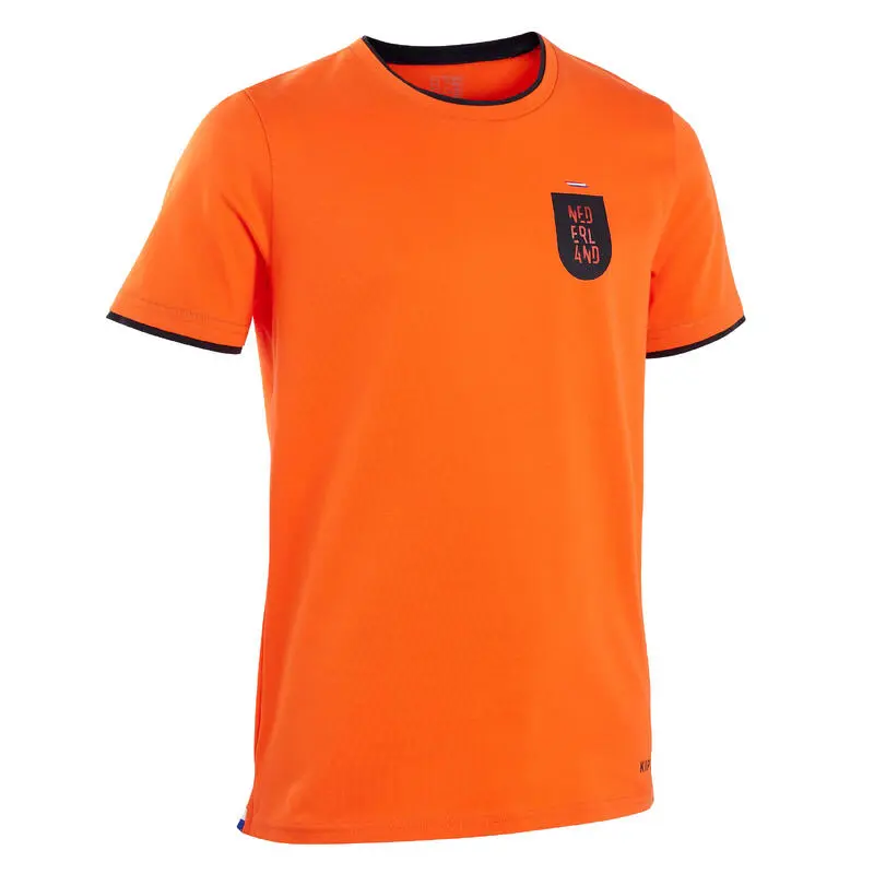 Camiseta De Fútbol Holanda Niños Kipsta F100 2022