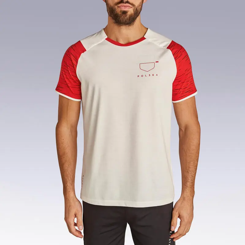 Camiseta De FĂștbol Polonia Adulto Kipsta F100 2022 - Imagen 4