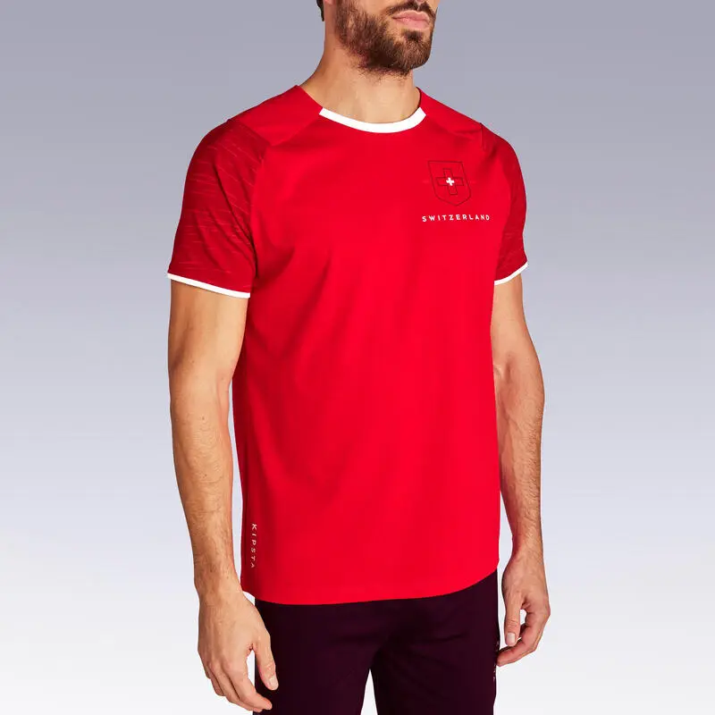 Camiseta De Fútbol Suiza Adulto Kipsta F100 2022 - Imagen 2