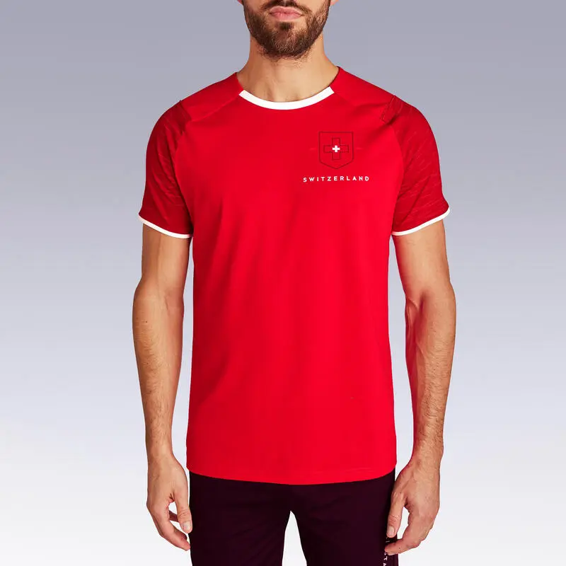 Camiseta De Fútbol Suiza Adulto Kipsta F100 2022 - Imagen 4