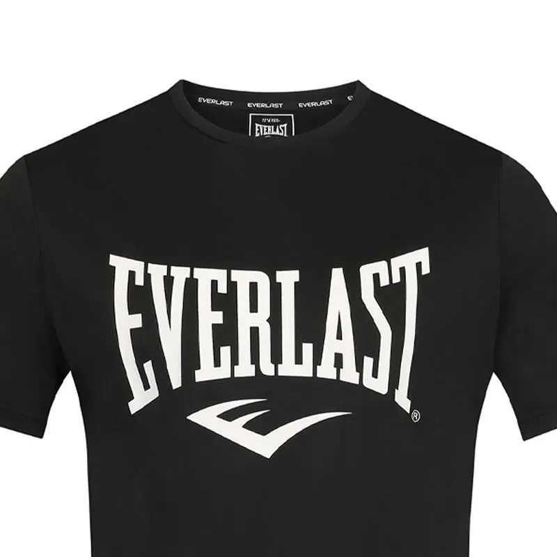 Camiseta Manches EVERLAST Courtes Moss Negra Logo Blanco - Imagen 4