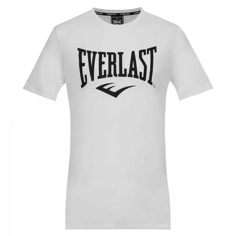 Camiseta Manches EVERLAST Courtes Moss Negra Logo Blanco - Imagen 5