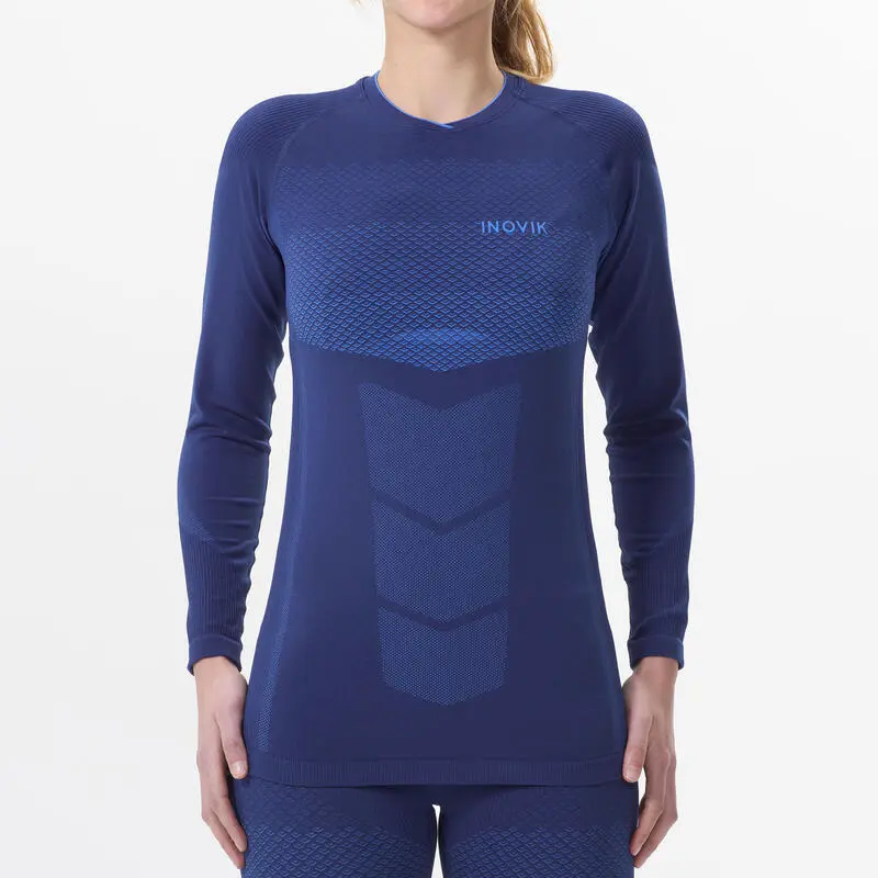 Camiseta Térmica Interior De Esquí De Fondo Y Nieve Mujer Inovik XC S 900 Azul