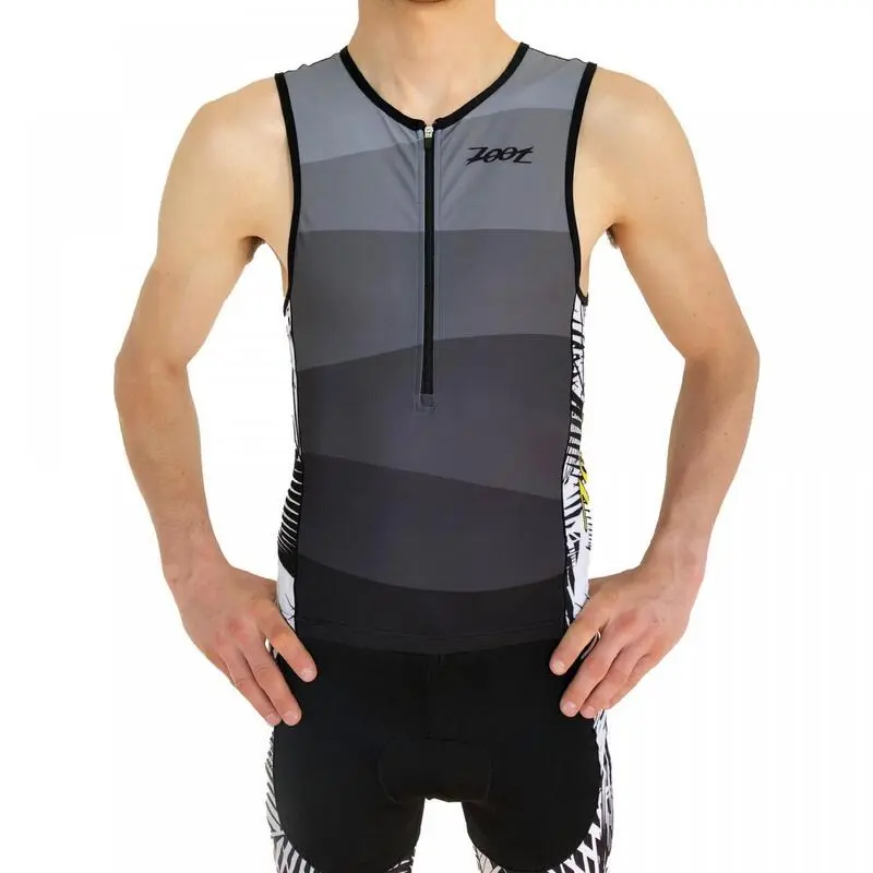 Camiseta Triatlon Sin Mangas Hombre ZOOT LTD Gris