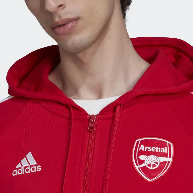 ADIDAS Chaqueta Con Capucha Arsenal DNA 3 Bandas - Imagen 5