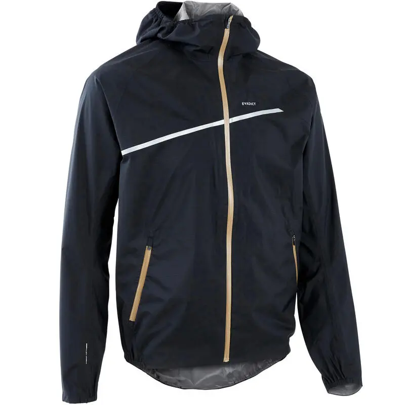 EVADICT Chaqueta Cortavientos Trail Running Impermeable Hombre Bronce - Imagen 2