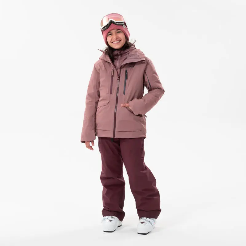 Chaqueta De Esquí Y Nieve 3 En 1 Niña Wedze Free900 Rosa - Imagen 5