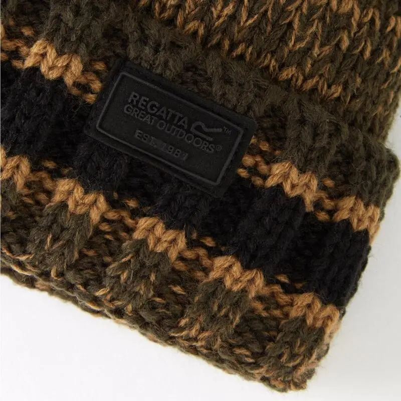 Regatta Gorro Beanie Davion IV Para Hombre Caqui Oscuro - Imagen 3