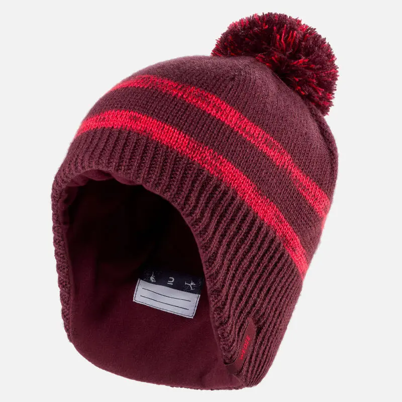 WEDZE Gorro De Invierno Bebé Flap Burdeos - Imagen 3