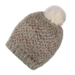 Regatta Gorro De Invierno Lorelai IV Borla Para Mujer Vainilla Claro