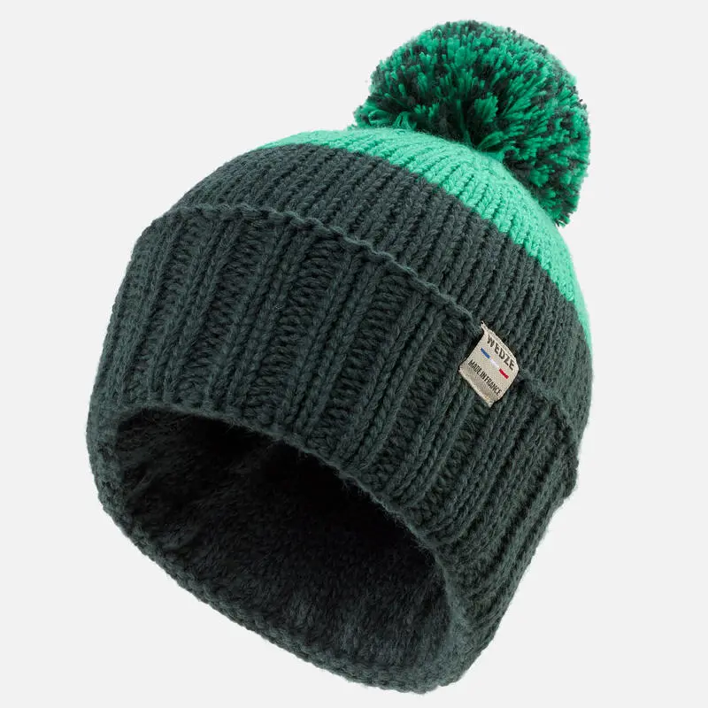 WEDZE Gorro De Invierno Niños Grand Nord Made In France Verde - Imagen 3