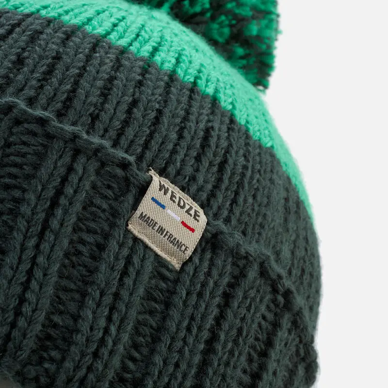 WEDZE Gorro De Invierno Niños Grand Nord Made In France Verde - Imagen 4