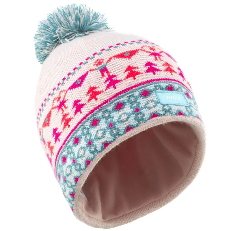 WEDZE Gorro De Invierno Niños Jacquard Ocre - Imagen 6