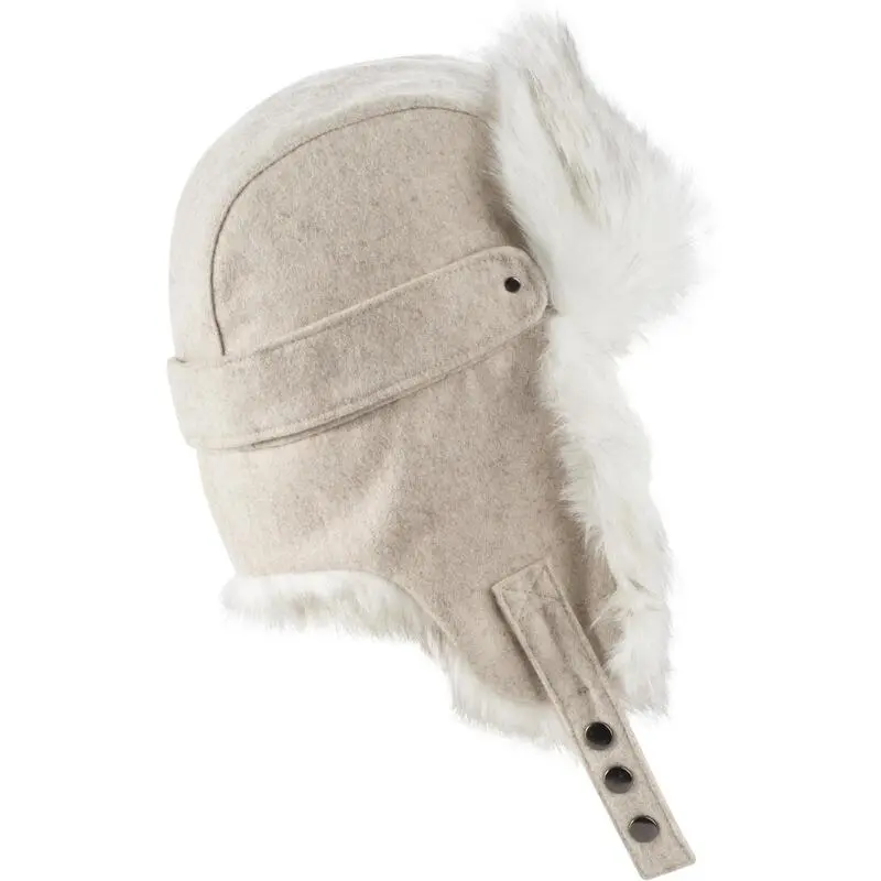 Gorro De Invierno Orejeras Adulto Wedze Chapka Beige - Imagen 4