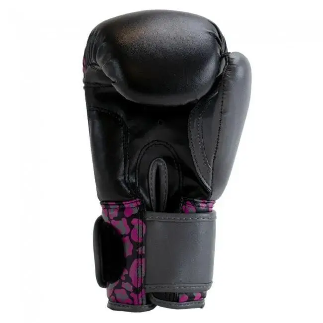 Super Pro Combat Gear Guantes De Boxeo Para Niños - Leopard - Negro/Rosa - Imagen 4