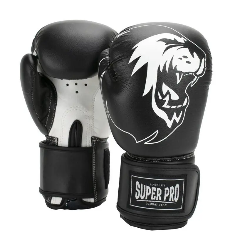 Super Pro Combat Gear Guantes De Boxeo - Talent - En Blanco Y Negro