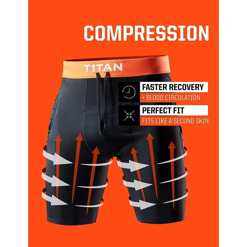 Malla Térmica Corta Portero T1TAN Con Protection Short 2.0 Negra Hombre - Imagen 4