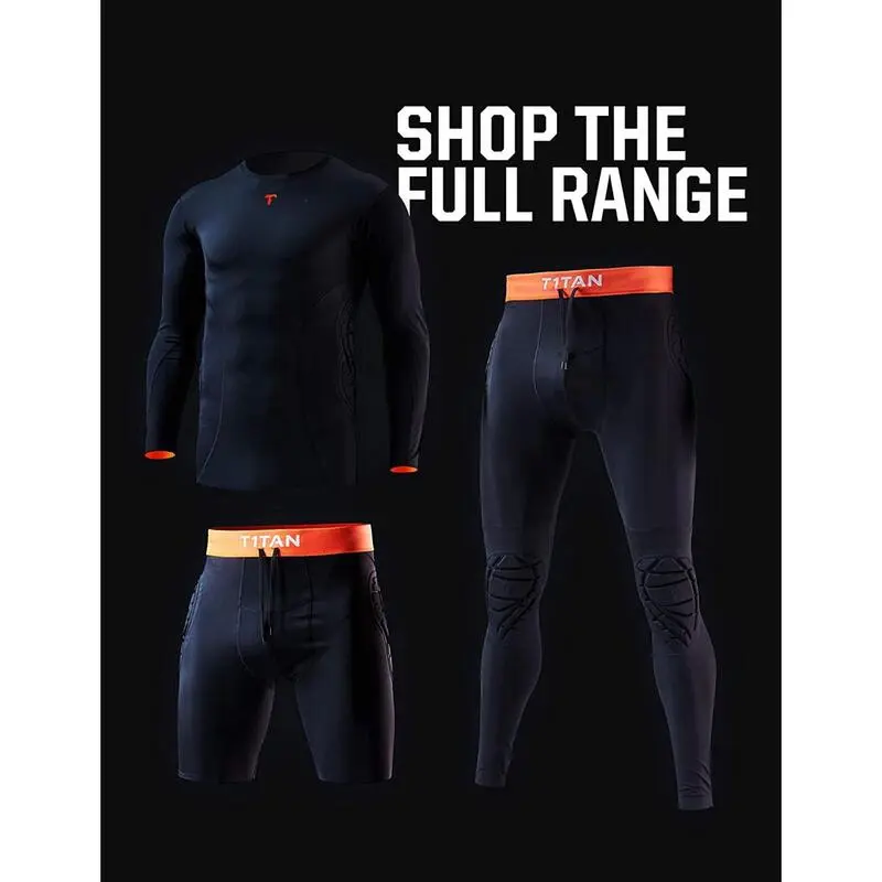 Malla Térmica Corta Portero T1TAN Con Protection Short 2.0 Negra Hombre - Imagen 5