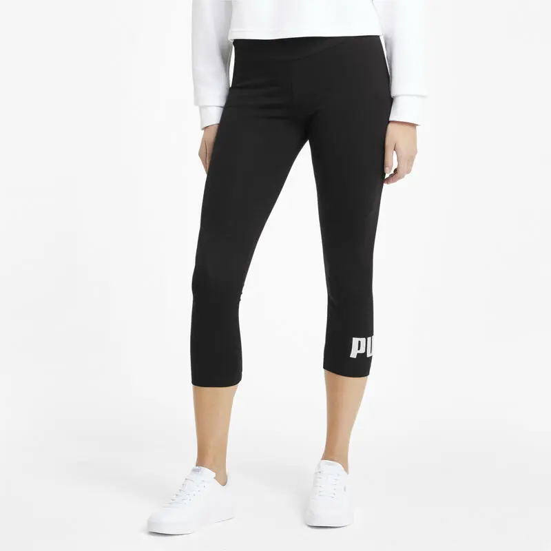 Mallas Mujer PUMA 3/4 Essentials Logo Negro - Imagen 2