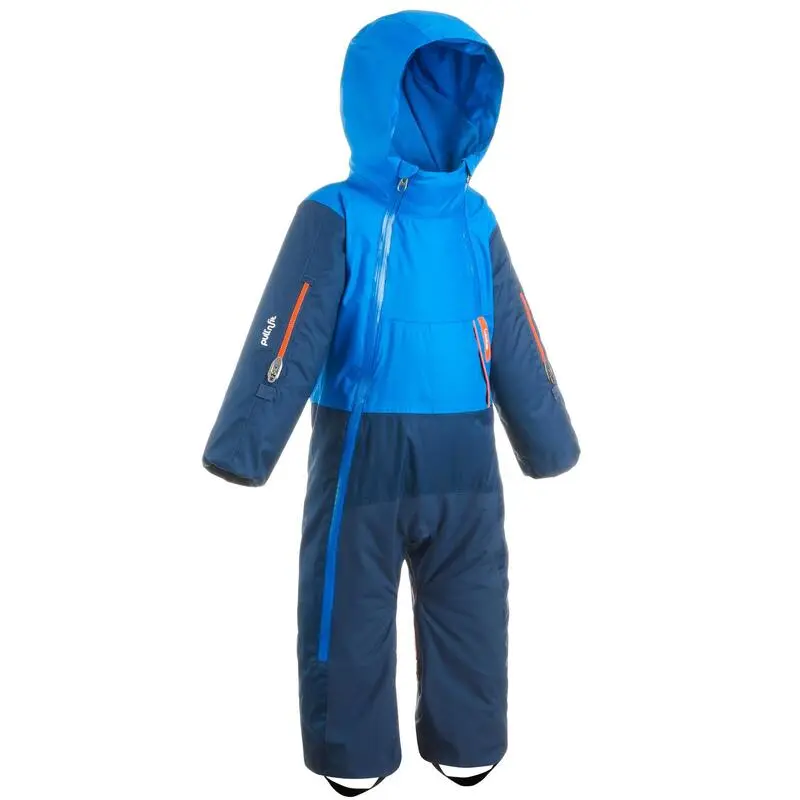WEDZE Mono De Esquí Bebé Cálido E Impermeable - XWARM PULL'N FIT Rosa Y Azul - Imagen 6