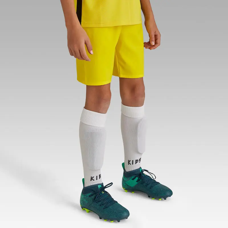 Pantalón Corto Fútbol Niños Kipsta F500 Violeta - Imagen 4