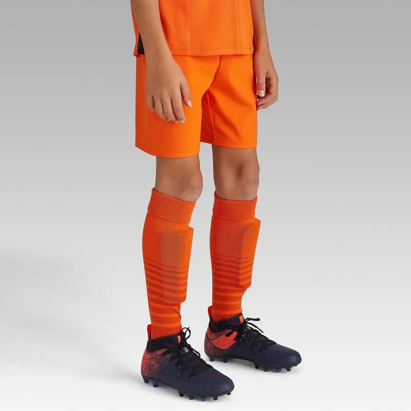 Pantalón Corto Fútbol Niños Kipsta F500 Violeta - Imagen 3
