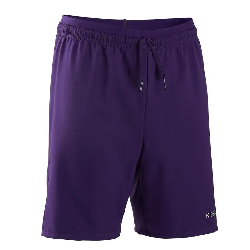 Pantalón Corto Fútbol Niños Kipsta F500 Violeta