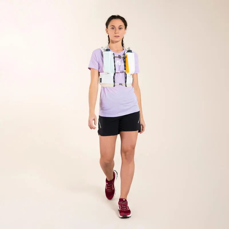 EVADICT Pantalón Corto Trail Running Holgado Mujer Negro - Imagen 2