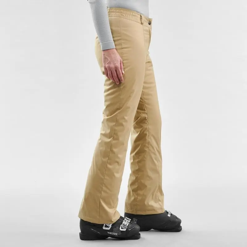 Pantalón De Esquí Y Nieve Mujer Wedze Ski-P 100 Beige - Imagen 2