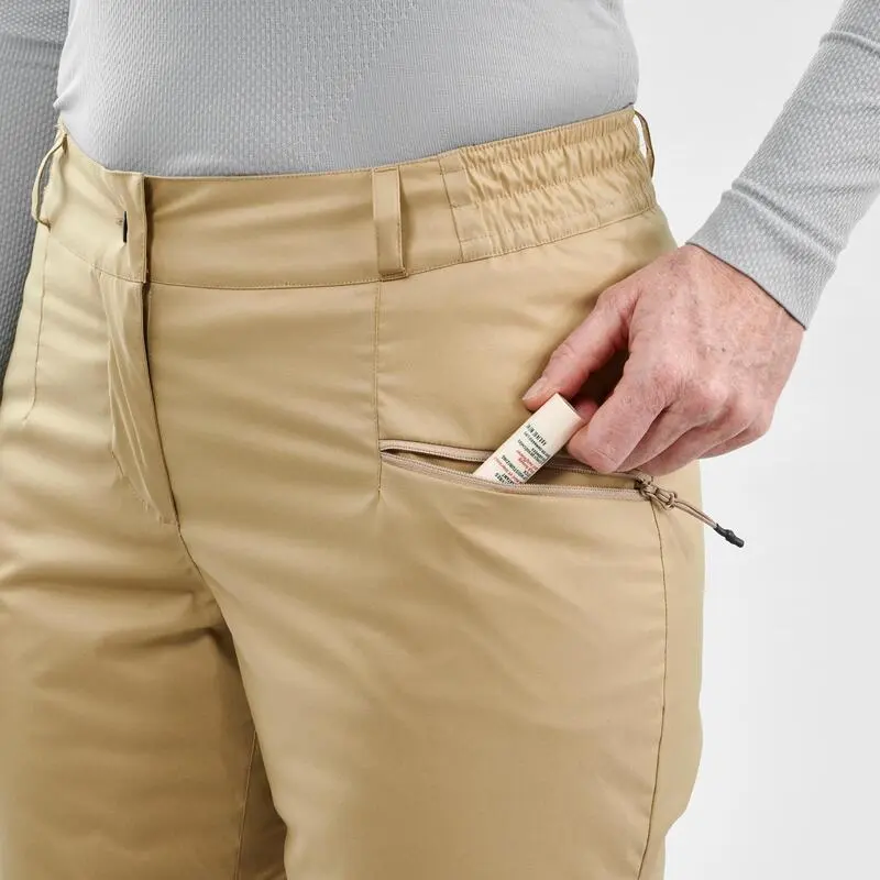 Pantalón De Esquí Y Nieve Mujer Wedze Ski-P 100 Beige - Imagen 5