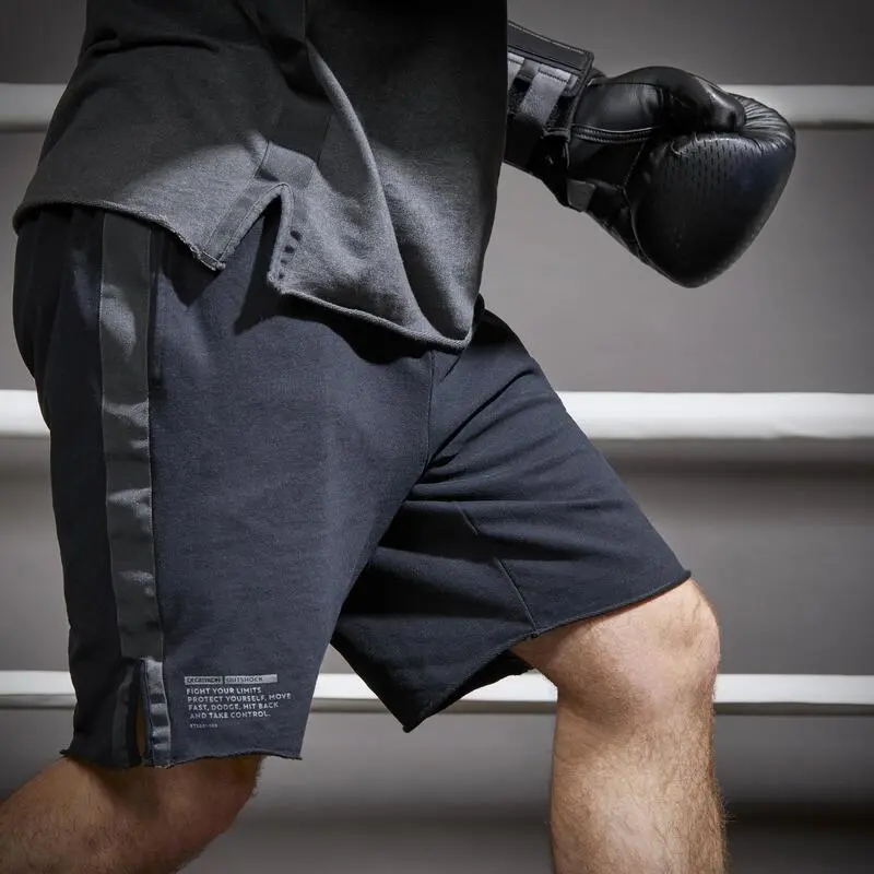 Short Pantalon Corto De Boxeo Outshock 100 Negro - Imagen 4