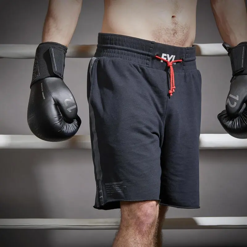 Short Pantalon Corto De Boxeo Outshock 100 Negro