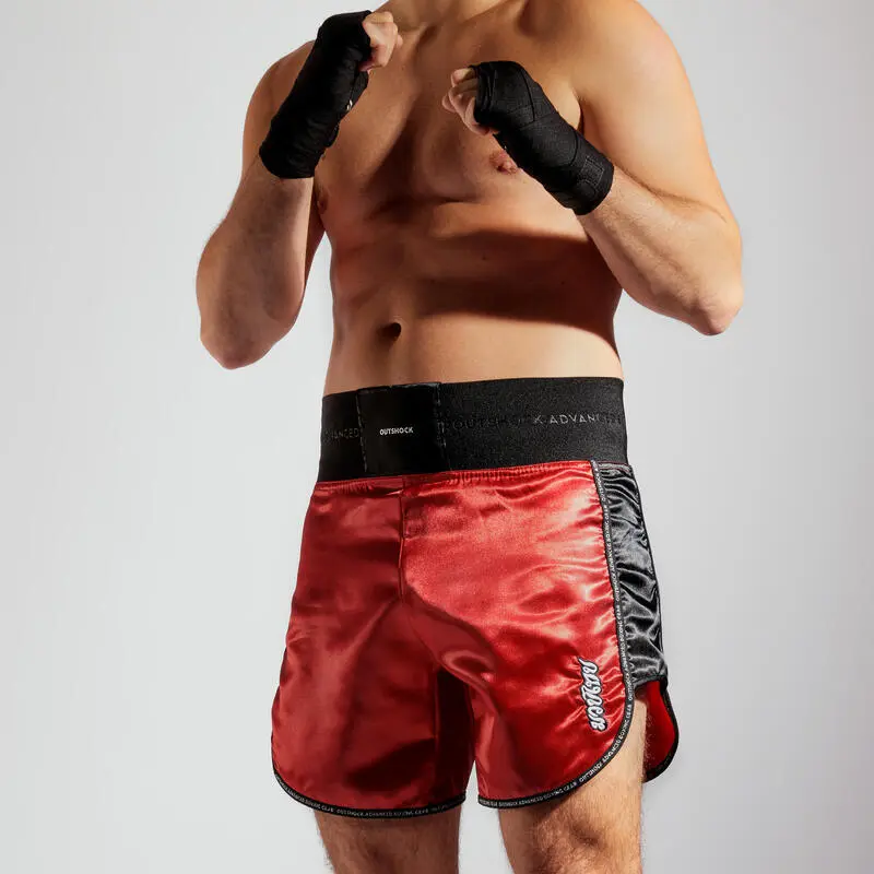 Short Pantalon Corto Muy Thai Kick Boxing Outshock 900 Rojo - Imagen 4