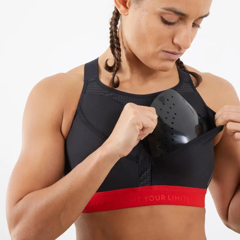 Top Boxeo Con Protección Mujer Outshock 500 Negro - Imagen 5