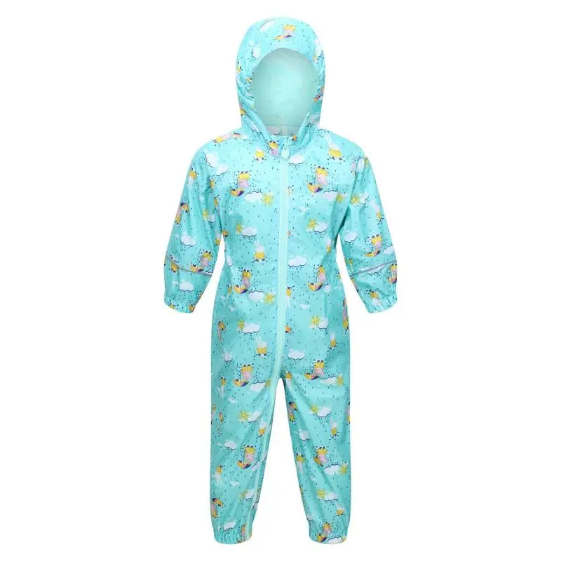 Regatta Traje Impermeable Pobble De Peppa Pig Nubes Para Niños/Niñas Azul Aruba