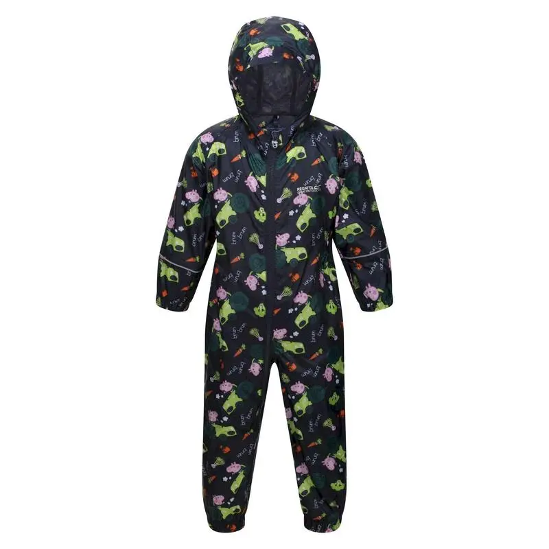 Regatta Traje Impermeable Pobble De Peppa Pig Tractor Para Niños/Niñas Marino