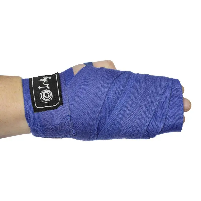 INDIGO SPORTS Venda De Boxeo De Algodón Y Nailon INDIGO 300* 5 Cm Negro - Imagen 2