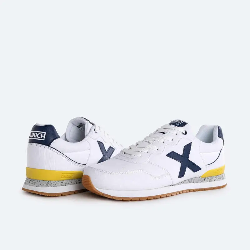 Zapatilla Casual MUNICH Dash Para Hombre Blanco - Imagen 5
