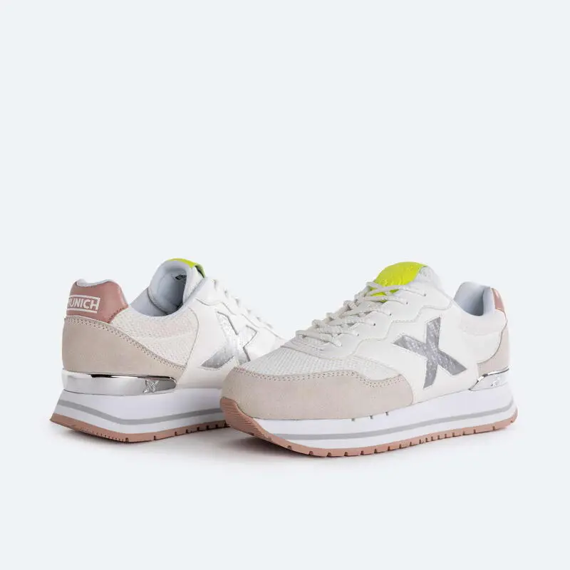 Zapatilla Casual MUNICH DASH SKY Mujer Blanco - Imagen 5