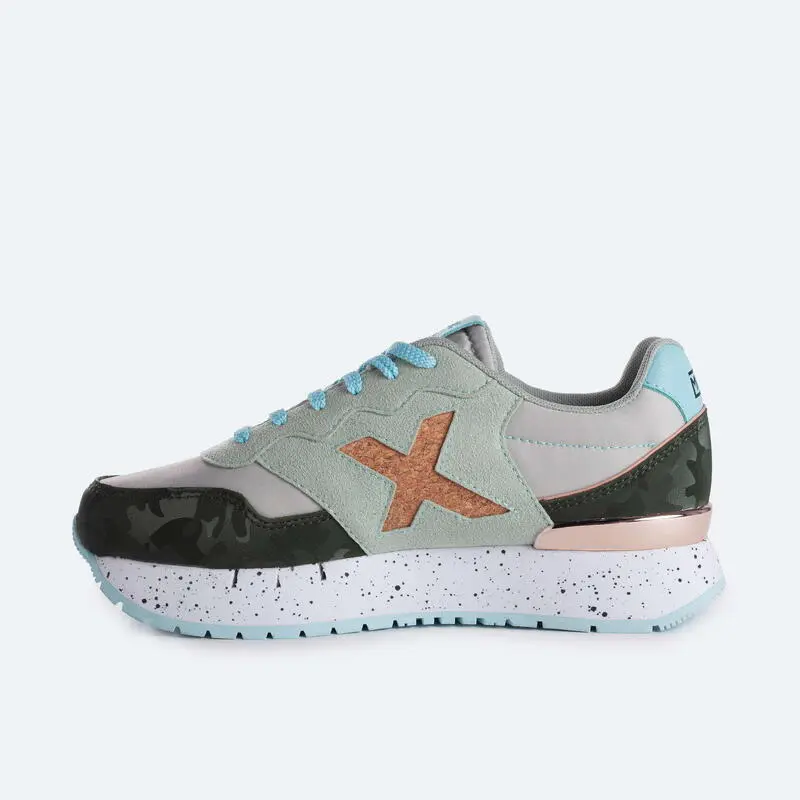 Zapatilla Casual MUNICH DASH SKY Mujer Turquesa - Imagen 2