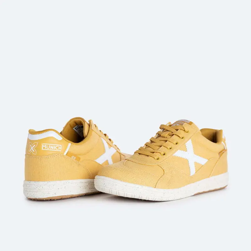 Zapatilla Casual MUNICH G3 CANVAS Hombre Amarillo - Imagen 5