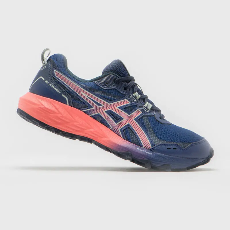 ZAPATILLA TRAIL MUJER ASICS GEL-KANAKU 5 INDIGO BLUE/PAPAYA - Imagen 2